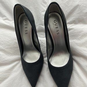Guess Blue Patterned Heels